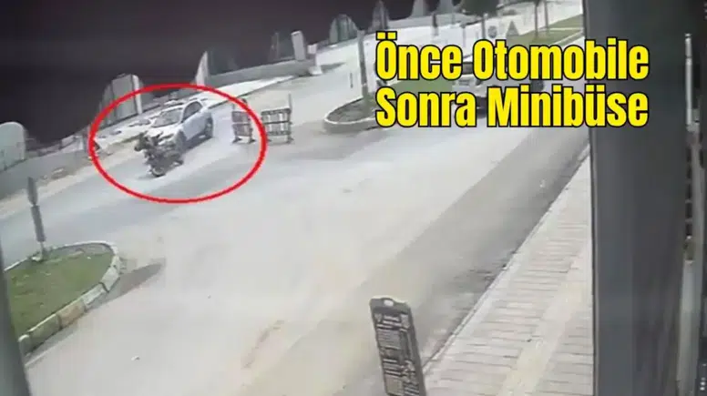 Aksu’da Daralan Yolda Motosikletiyle Servis Aracının Altında Kaldı