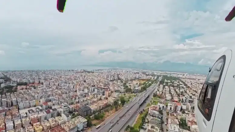 Antalya'da Görsel Şölen: Polis Ekipleri Havadan Takipte!
