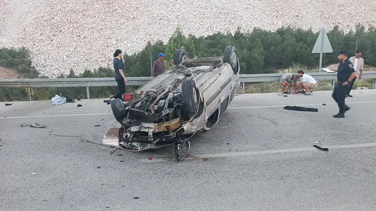 Burdur'da Çarpışma: Karşı Şeride Uçan Alkollü Sürücü Dehşet Saçtı!