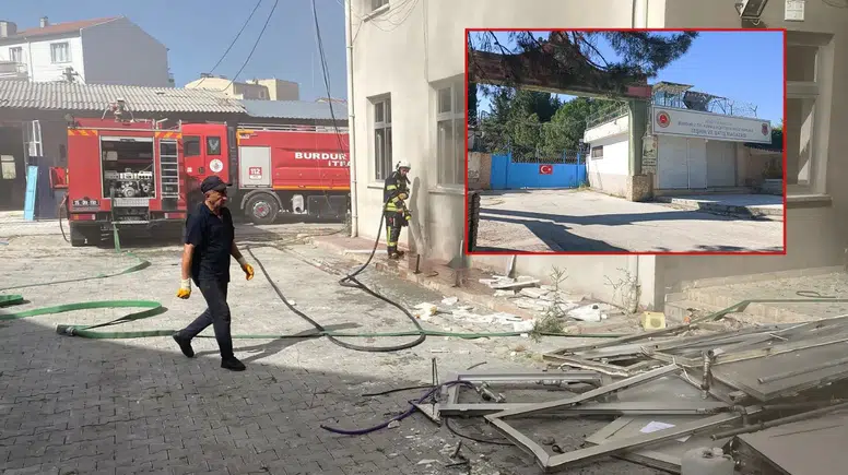 Burdur'da Eski Açık Cezaevinden Dumanlar Yükseldi