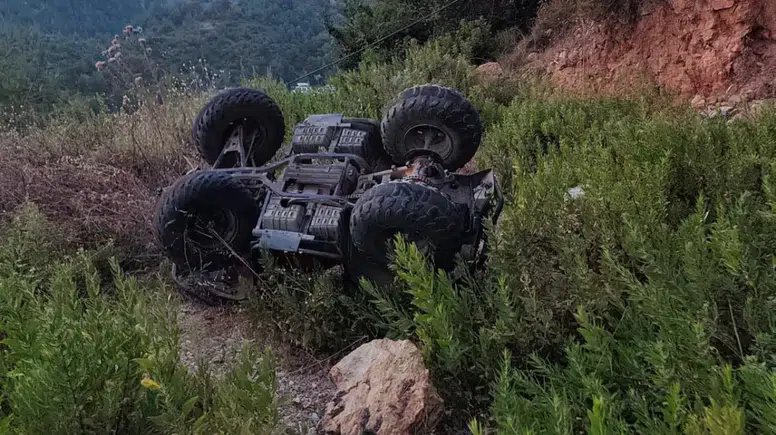 Alanya'da ATV Uçuruma Yuvarlandı: Sürücü Yaralı