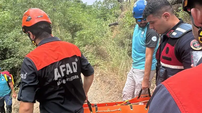 Ormanlık Alanda Mahsur Kaldı! Ekipler Seferber Oldu