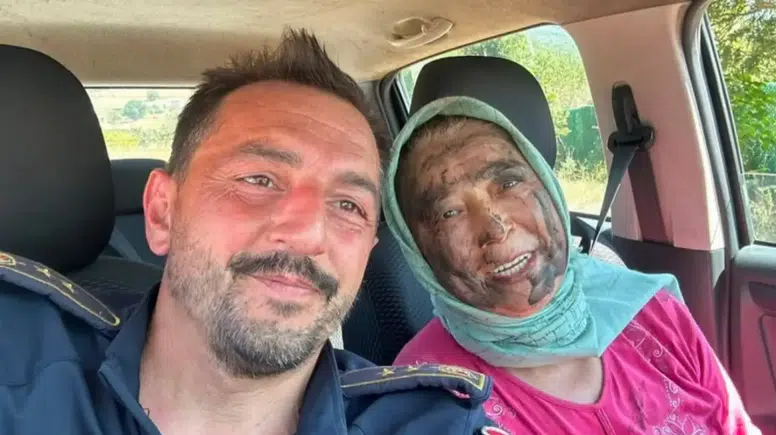 KOAH Hastası Hanife Tiryaki, Yangınının Ormana Sıçramaması İçin Alevlerle Mücadele Etti!