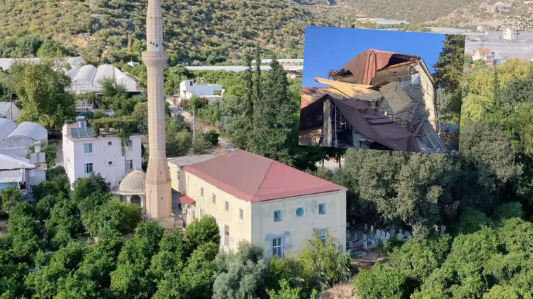 Asırlık Finike Çavdır Büyük Camii Göçtü