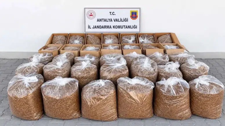 Antalya'nın 2 İlçesinde Dev Operasyon: 1 Ton Kaçak Tütün Yakalandı