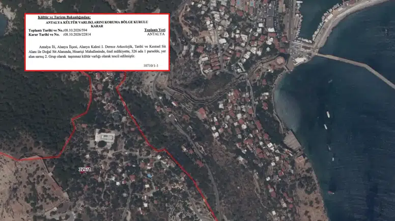 Alanya Kalesi Hisariçi'ndeki Tarihi Sarnıç İçin Resmi Karar Çıktı