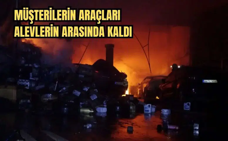 Kepez'de Sanayi Sitesi'nde Kabus Gibi Gece! Alevler Gökyüzünü Aydınlattı