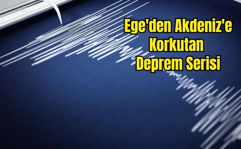 Akdeniz'de 5.9 ve 5 Büyüklüklerinde Deprem! 20 Sarsıntı Kaydedildi