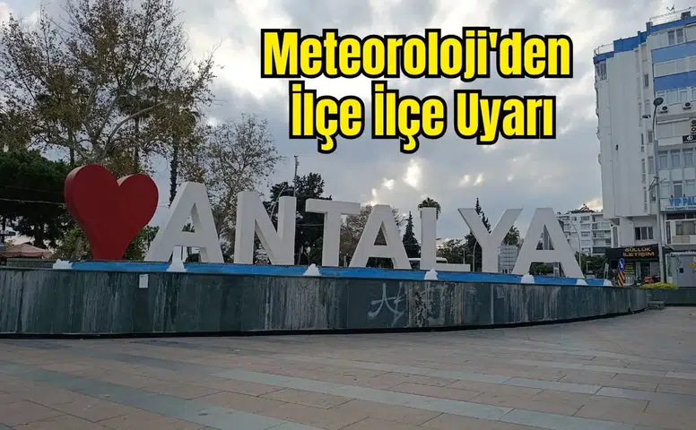 Antalya’da Gökyüzü Karardı! Sağanak Yağış Şiddetlenecek