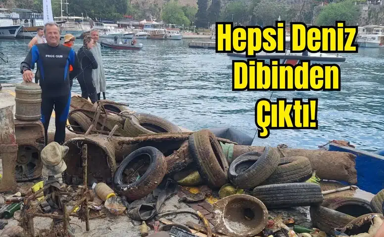 Kaleiçi Yat Limanı’ndan 5 Ton Atık Toplandı