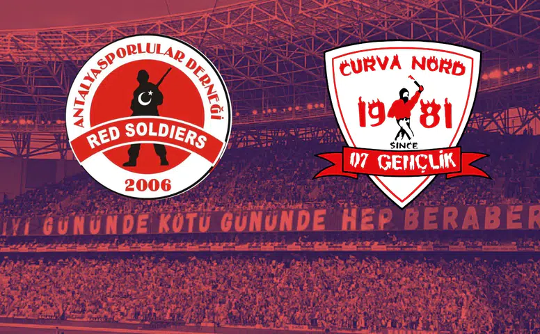 Antalyaspor Tribünlerinde Dev Oluşum! Red Soldiers ve 07 Gençlik Birleşti!
