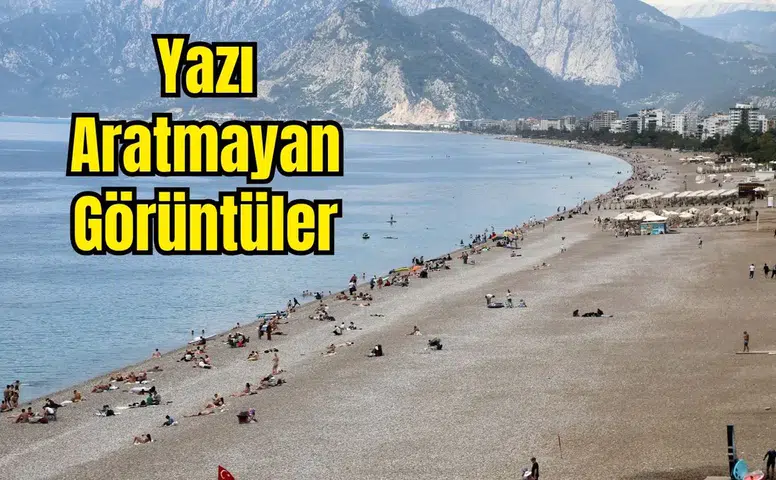 25 Dereceyi Gören Konyaaltı'na Koştu