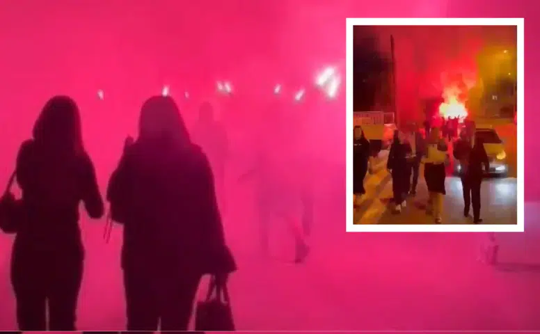 Serik'te Meşaleli Kız İsteme Merasimi Mahalleyi Alarma Geçirdi