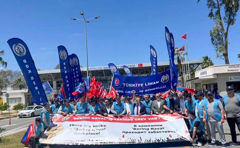 Antalya Serbest Bölge’de DOK-İş'ten Grev! Lüks Yat Üreten İşçiler İş Bıraktı