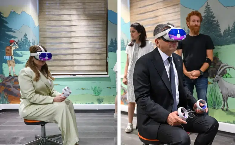 Vali ve Başkan Vekili Eco-DigiTalya'da VR Gözlük Kullandı