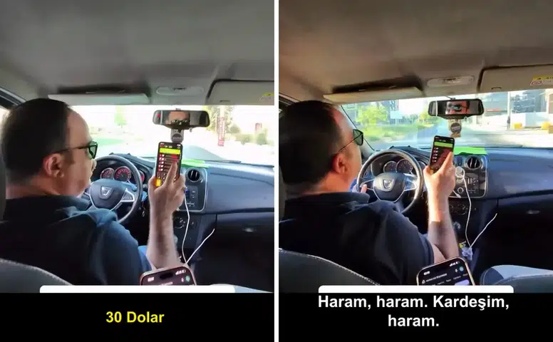 Antalya'da Taksimetre Tartışması Turist Kamerasında