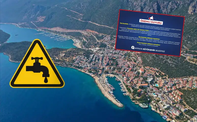 Yangın Kabusu Kontrol Altında Derken Kaş ve Demre'de Su Kesintisi Şoku!
