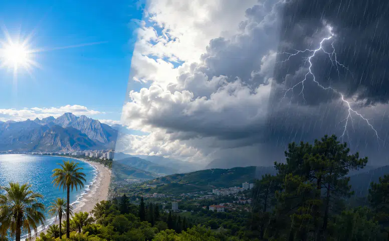 Antalya'da Hava Değişiyor! Sağanak Hangi İlçelerde Etkili Olacak?