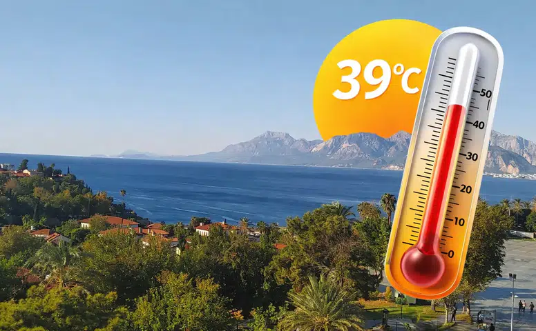 Antalya’da Termometre 39’u Gördü! Sahillerde Sıcaklık 3 Derece Artıyor