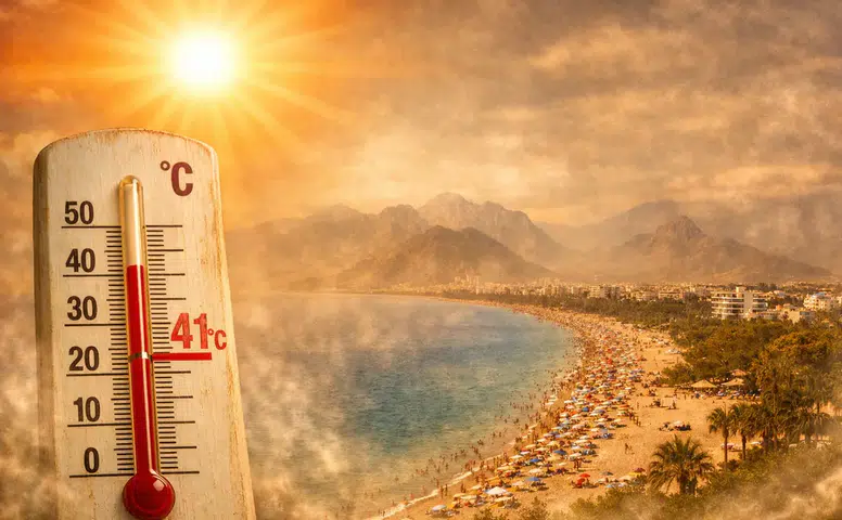 Antalya'da Sıcak Hava ve Nem Dalgası