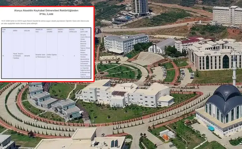 Alanya Alaaddin Keykubat Üniversitesi Önce İlan Açtı Sonra İptal etti!