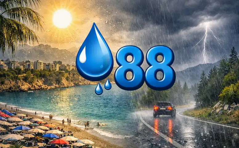 Antalya’da Nem Yüzde 88! İç Kesimler Sağanakla Serinleyecek
