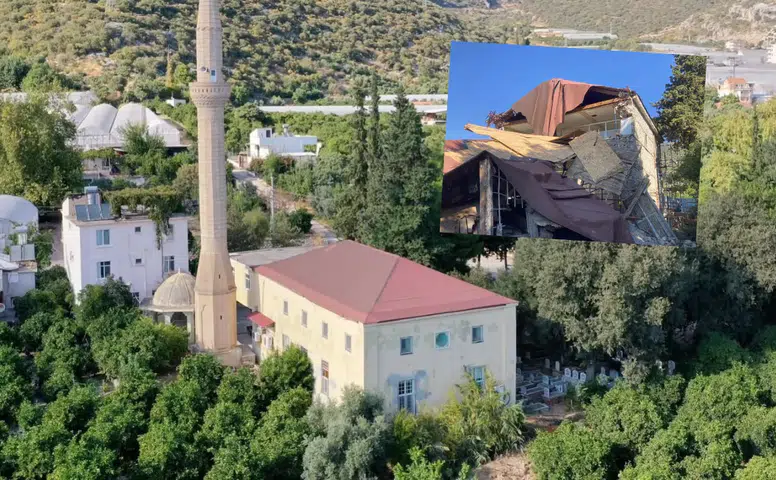 Asırlık Finike Çavdır Büyük Camii Göçtü