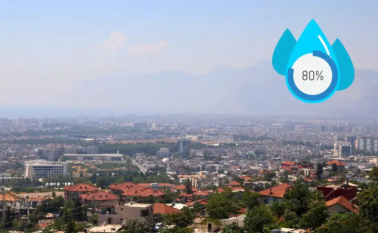 Antalya’da Nem Yüzde 80, Hissedilen 42 Derece!