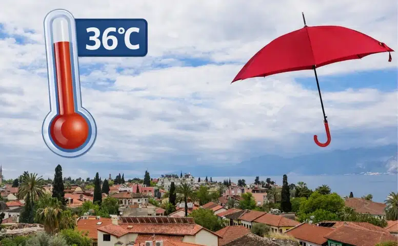 İç kesimlerde Sıcaklık Artışı ve Sağanak Yağış Var