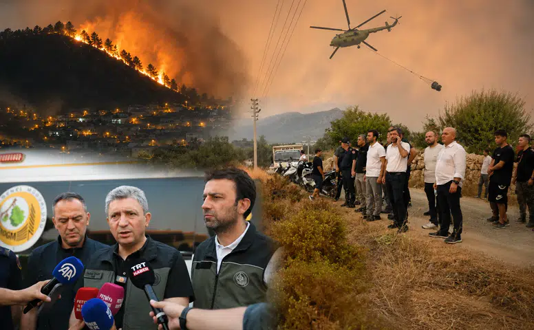 Antalya Valisi Şahin Yangın Bölgesinde!
