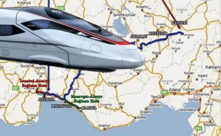 Antalya-Kayseri Hızlı Tren Projesi'nde Yeni Aşama
