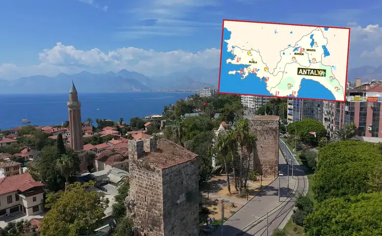 Antalya'da Sahil Ferahlıyor, İç Kesimlerde Sıcaklık 4 Derece Artacak