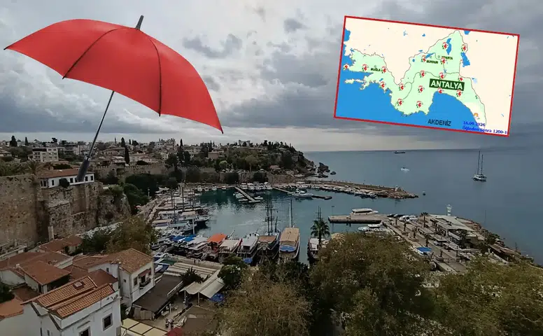 Antalya'nın Tüm İlçelerinde Sağanak Var!