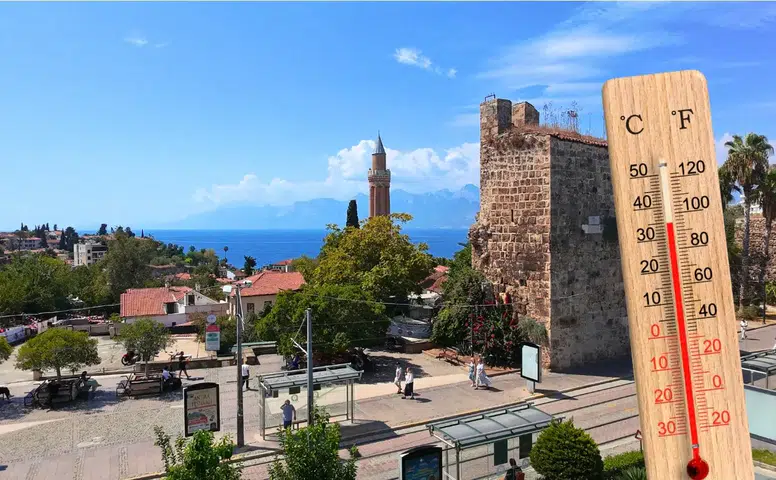 Antalya’da Termometreler 3 Derece Yükseliyor