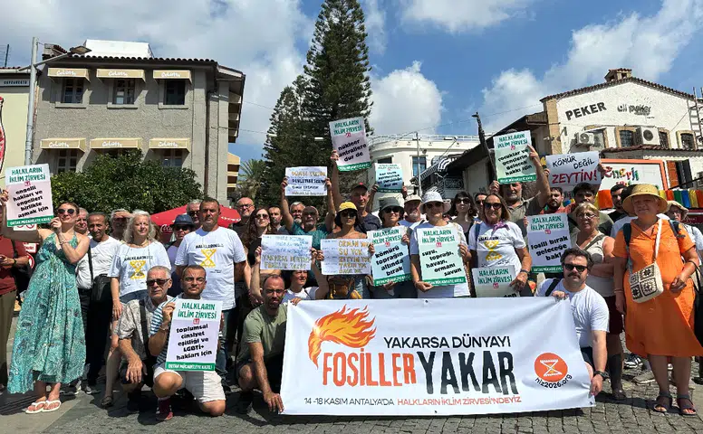Halkların İklim Zirvesi Fosil Yakıt Kampanyasını Antalya’dan Duyurdu