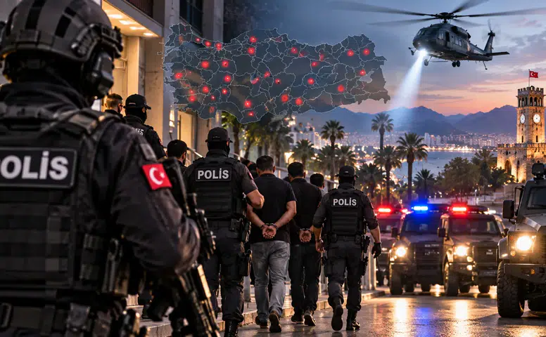Antalya’nın da Aralarında Olduğu 48 İlde Yeni Nesil Suç Örgütlerine Operasyon