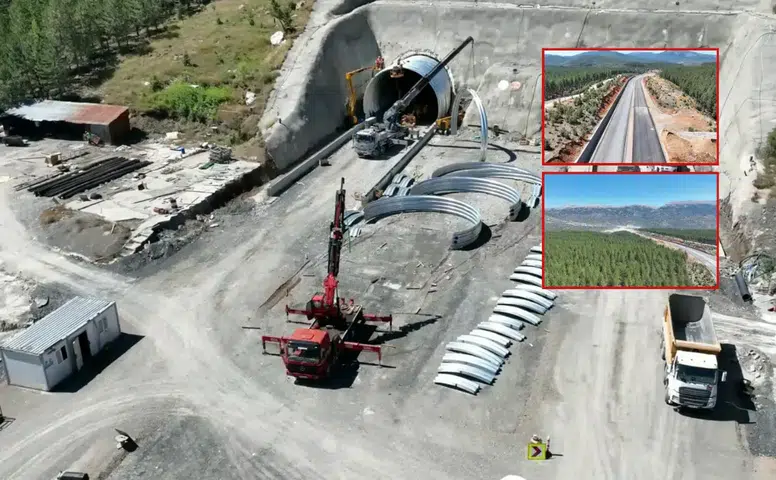 Alacabel Tüneli'nde Asfaltlamaya Geçildi