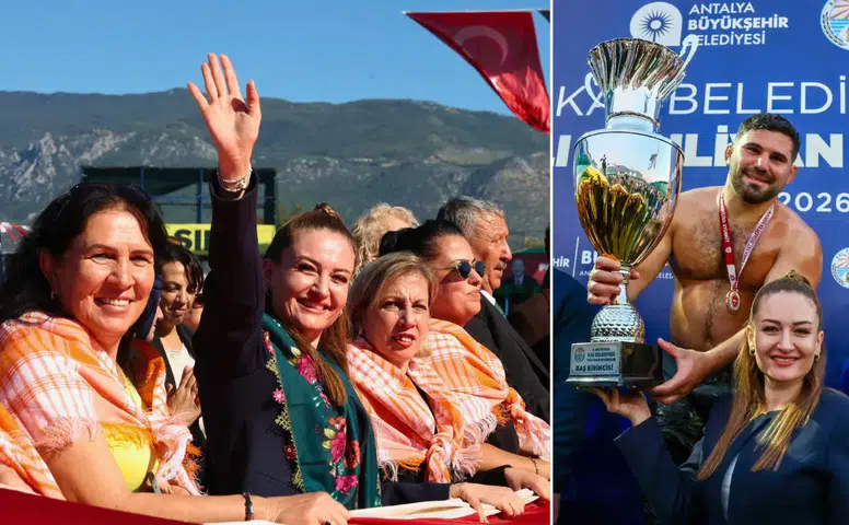 Kadın Muhtarlar Yağlı Güreşleri Yerinde İzledi