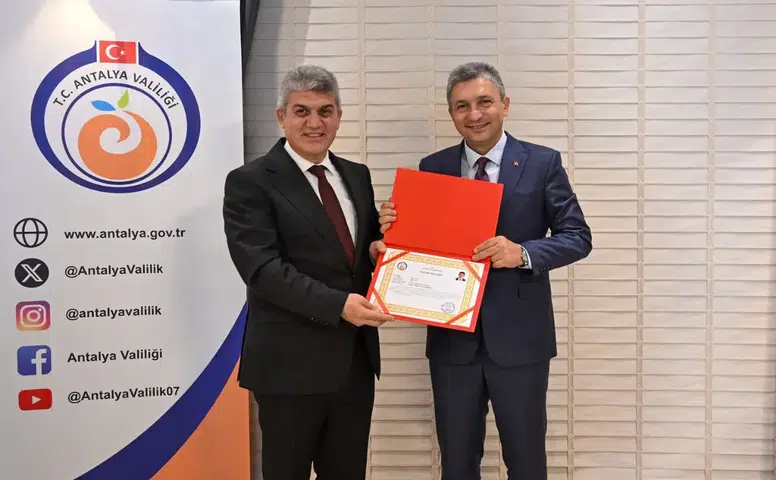 Antalya Vali Yardımcısı Tahsin Aksu Yalova'ya Uğurladı