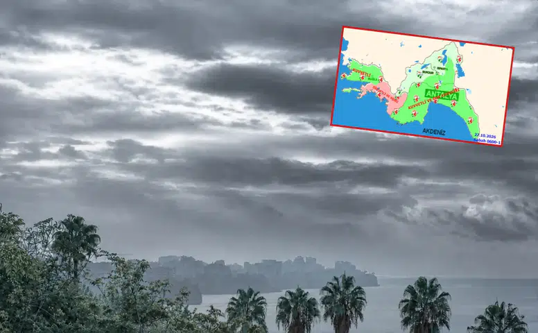 Meteoroloji'den Antalya İçin Turuncu Alarm: Metrekareye 100 Kilogram Yağış Uyarısı