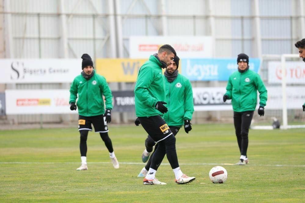 Konyaspor Samsunspor maçı için antrenmanlara devam ediyor