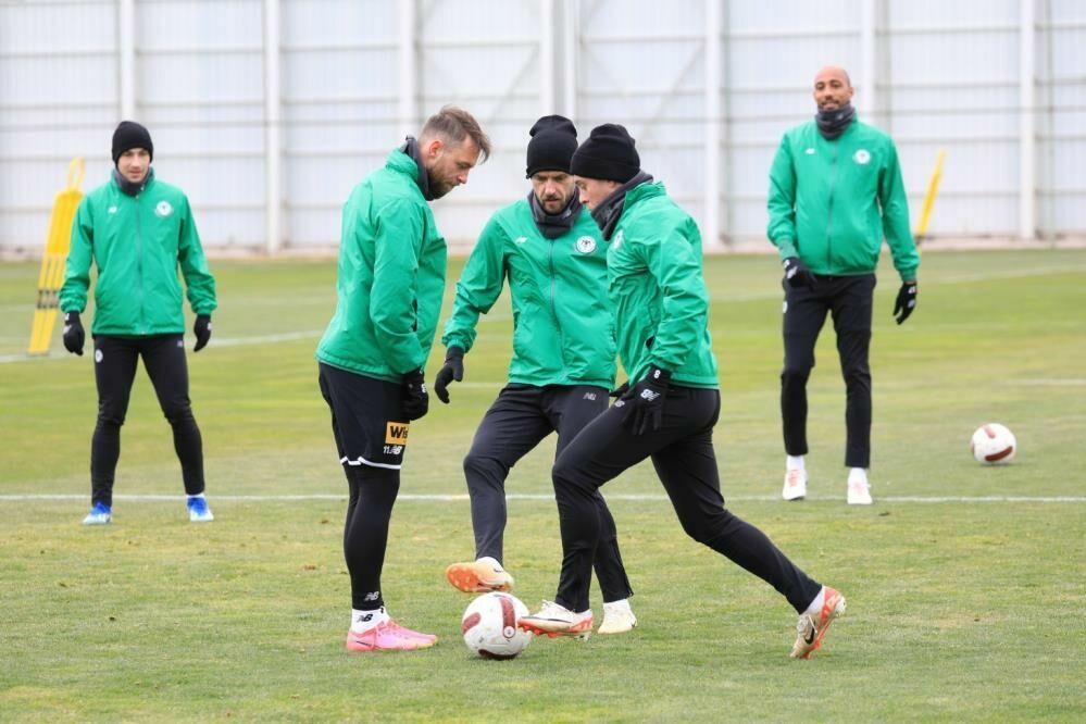 Konyaspor Samsunspor maçı için antrenmanlara devam ediyor