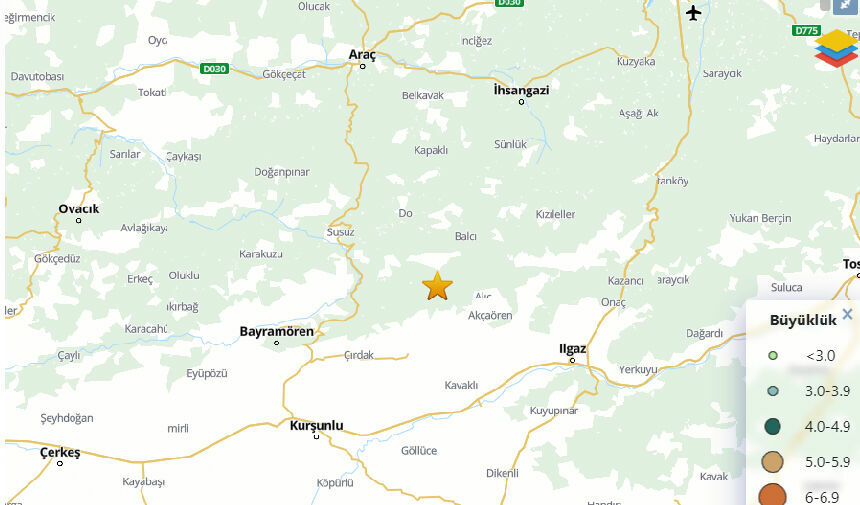 Çankırı'da Deprem