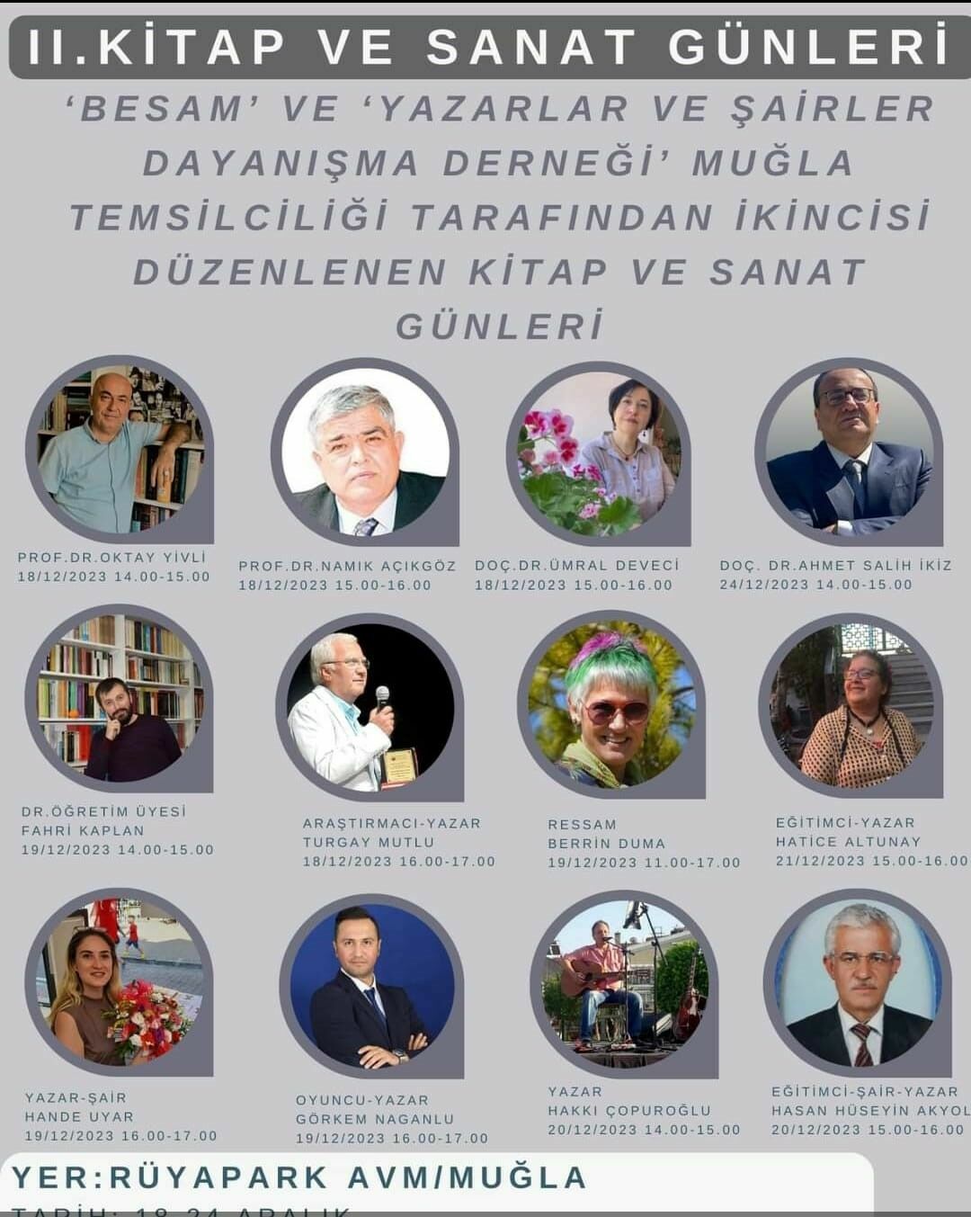 Muğla’da 2. Kitap Ve Sanat Günleri Başlıyor