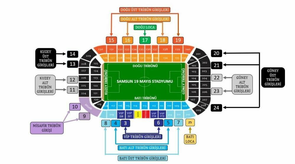 Samsunspor Galatasaray maçı: Biletler tükenmiş taraftarlara önemli uyarılar