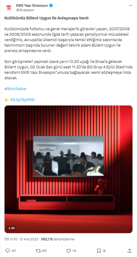 Sivasspor Bülent Uygun ile anlaşmaya yakın! Yeni hoca belli oldu