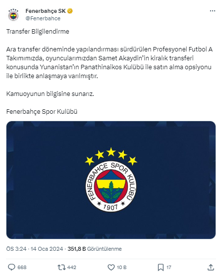 Panathinaikos Türkiye'den ilk transferini gerçekleştirdi