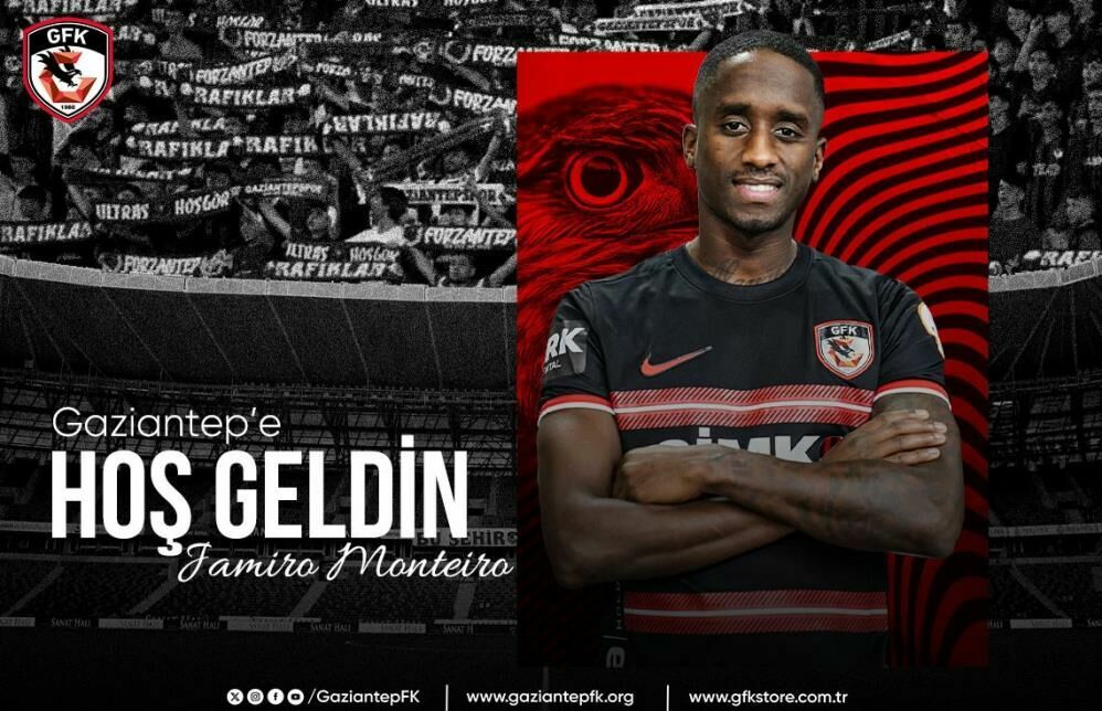 Gaziantep FK orta saha için Jamiro Monteiro ile anlaştı