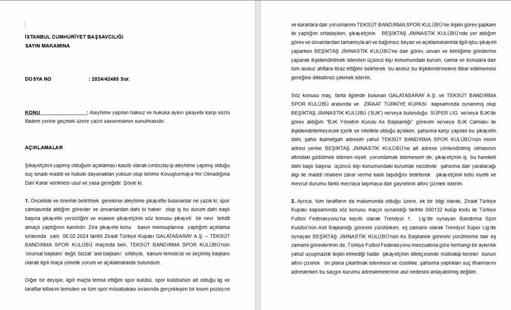 Beşiktaş Asbaşkanı Onur Göçmez savcılığa şikayet edildi