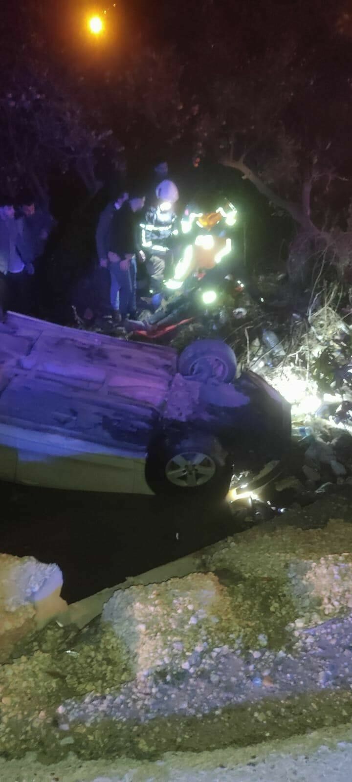 Hatay Samandağ'da Takla Atan Araçta Can Pazarı 